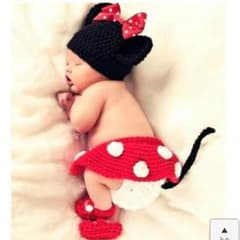 ディズニーミニー子供寝相アート仮装のサムネイル