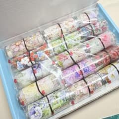 【15本セット】海外マステ PET テープ まとめ売り 花柄 装飾 コラージュのサムネイル