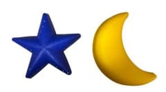 IKEA 星と月 モチーフ ウォールライト 2点セットのサムネイル
