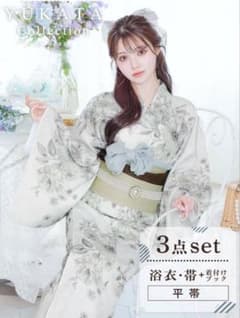 DAZZY モダンペールフラワー柄浴衣 ライトグリーン2点セット DAZZY ライトグリーン モダンペールフラワー柄浴衣 - メルカリ