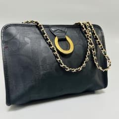 ChristianDiorディオール PVC チェーン ショルダーバッグ　リング ChristianDiorディオール PVC チェーン ショルダーバッグ リング