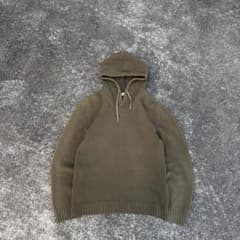 90s イタリア製 Helmut Lang ウールニット ニットパーカー 本人期 