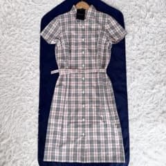 新品未使用 バーバリーロンドン ロングシャツワンピース ノバチェック