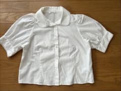 ホワイト コットン半袖ブラウス サイズF NICECLAUPのサムネイル