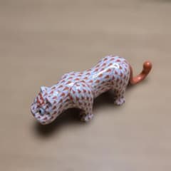 Herend ヘレンド 磁器製 ヒョウ 置物 フィギュリン - メルカリ