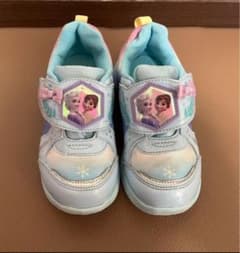 アナと雪の女王 LEDライト付きキッズシューズ/18cm