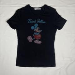 Dolce&Gabbana ラインストーン ピチ Tシャツ archive - メルカリ