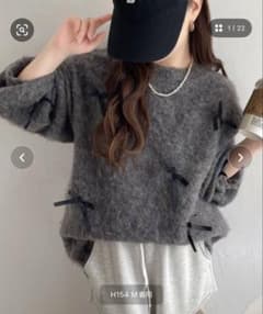 本日のみ値下げ Classicalelfリボン付き オーバーサイズ ニットのサムネイル
