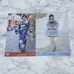 LOVE イコラブ 佐々木舞香 ヒキ 生写真 内緒バナシ・劇薬中毒 歌唱衣装
