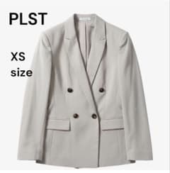 【PLST】プラステ　テーラードジャケット ダブル ベージュxsのサムネイル