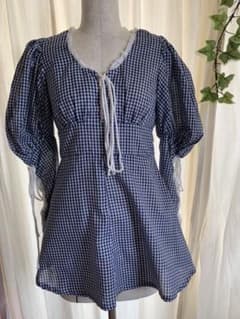 最終お値下げ中！！GUNNE SAX ギンガムチェック ミニワンピースのサムネイル