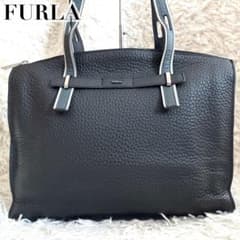 極美品✨フルラ トートバッグ ジョーヴェ オールレザー A4 ユニセックス 黒 極美品✨フルラ トートバッグ ジョーヴェ オールレザー A4 ユニ