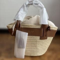Herlipto Palma Mini Tote Bag カゴバック Herlipto Palma Mini Tote Bagかごバッグショルダー付き - メルカリ