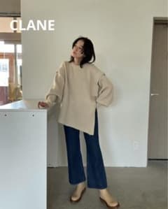 クラネ CLANE 2WAY SLANT KNIT TOPSのサムネイル