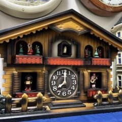 CITIZEN からくり時計 鳩時計 レトロ 壁掛け時計 クォーツカッコー