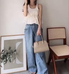 ZARA キャミソール カットワーク刺繍バルーントップス - メルカリ