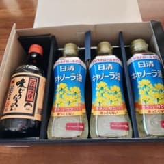 日清キャノーラ油 380ml×3本 & 味どうらくの里500mlのサムネイル