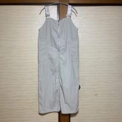 フロントジップ サロペット ライトグレー F - 3
