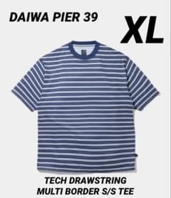 TECH DRAWSTRING MULTI BORDER S/S TEE XL - メルカリ