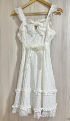 m*i様 BABY,♡オフ白ハートレースJSK♡難あり m*i様 BABY,♡オフ白ハートレースJSK♡難あり - メルカリ