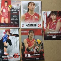 秋本美空 バレーボール女子日本代表 トレーディングカード 5枚セット