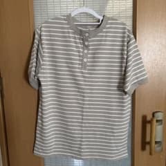 Denifits Comfort ボーダーヘンリーネックTシャツのサムネイル
