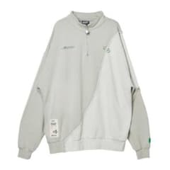 ずっと真夜中でいいのに。喫茶・愛のペガサス　ハーフジップ　グレー　Lサイズのサムネイル