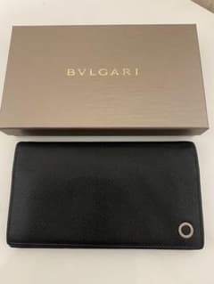 BVLGARI ブラックレザー 長財布 箱付きのサムネイル