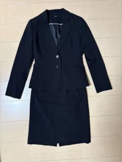 黒 ストライプ ビジネススーツ セット