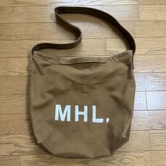 MHL. ブラウン キャンバス ショルダーバッグのサムネイル