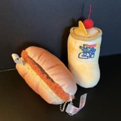 コメダ珈琲　カツパン、レモネードのぬいぐるみセットのサムネイル