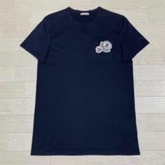 美品〕モンクレール ワッペン S ネイビー Tシャツ 国内正規品 5S29