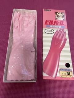 okamoto ビルパール NP 家庭用手袋 Mサイズ ピンクのサムネイル