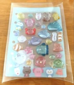 つぶらな瞳の 仲間達　水族館　コレクションシールのサムネイル