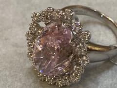 クンツァイト11.45CT WGリング　12号のサムネイル