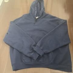00s Hanes ネイビー フード付きパーカーのサムネイル