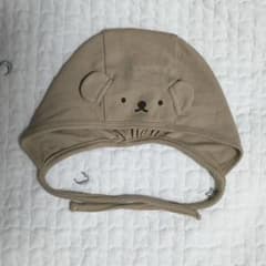 【プティマイン】ミッフィーボリス ベビー帽子 バブーシュカ 茶色のサムネイル