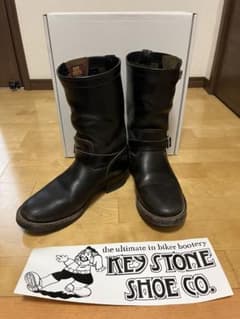 福禄寿 キーストーン バイカーブーツ 茶芯 タトゥースタジオヤマダ