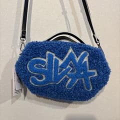 SILNA ボア ショルダーバッグ ブルー
