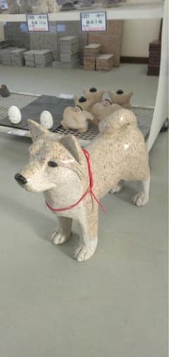 御影石の柴犬 - メルカリ