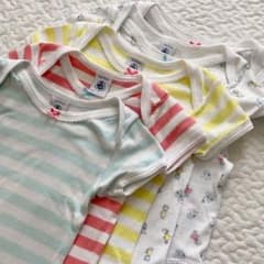 ＊miyuki様専用＊プチバトー ロンパース 肌着　12m 74cm 子供柄一枚のサムネイル