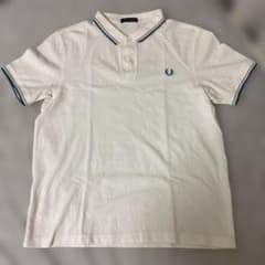 FRED PERRY ポロシャツ ホワイト - メルカリ