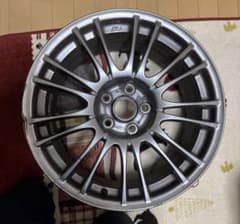 スバル インプレッサ　WRXSTI 純正オプション BBSホイール1本 ジャンクのサムネイル