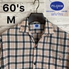 60's PILGRIM ヴィンテージ 長袖シャツ コットン ピルグリム - メルカリ