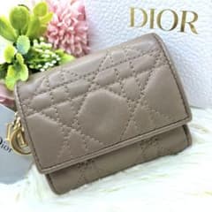 付属品完備✨ディオール カナージュ ロータスウォレット 三つ折り財布