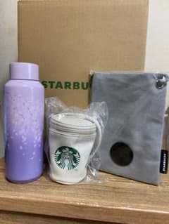 スタバ福袋2026 タンブラーとカップポーチとボトルサコッシュの3点のサムネイル