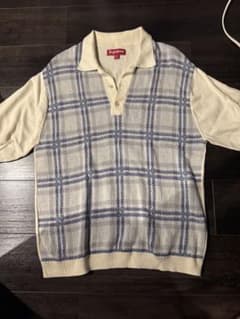 Supreme チェック柄 半袖ポロシャツ サイズS - メルカリ