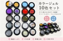 【秋冬・ハロウィンカラー】プリジェル カラージェル10色セット まとめ売りのサムネイル