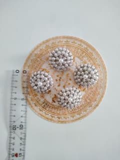 飾りボタン　パール　４個セットのサムネイル