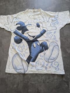 【90s USA製】ミッキーアンリミテッド 総柄 大判 Tシャツ OSFAのサムネイル